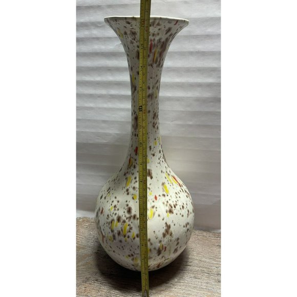 Mid Century Modern Ceramic Vase with Drip Glaze Retro psychedelic 1970s Piece - Picture 11 of 12